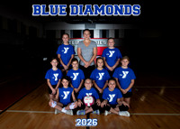 Blue Diamonds 5x7