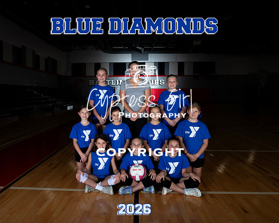 Blue Diamonds 8x10