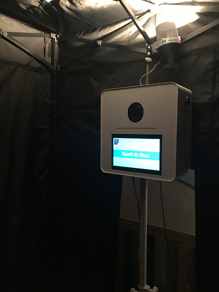 Inside the booth